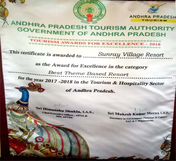 “Best Theme Based Resort” in Andhra Pradesh for the year